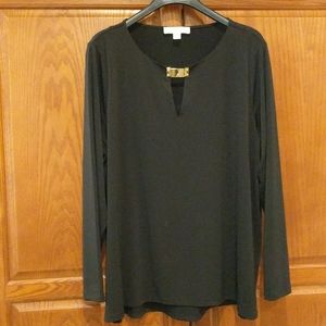 Michael Kors black tunic style top